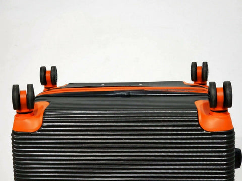ATM Wave Collection 30". Hardside Luggage Check-in suitcase Gray Orange