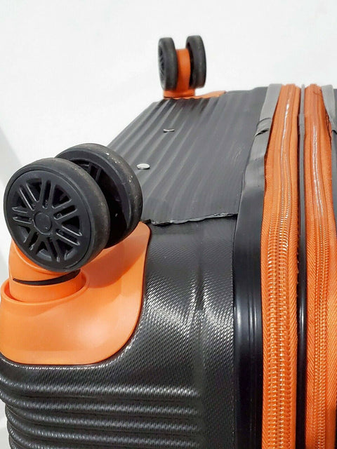 ATM Wave Collection 30". Hardside Luggage Check-in suitcase Gray Orange