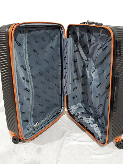 ATM Wave Collection 30". Hardside Luggage Check-in suitcase Gray Orange