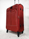 Dejuno Apollo Spinner Luggage Suitcase 24" Medium Red Lightweight Expandable