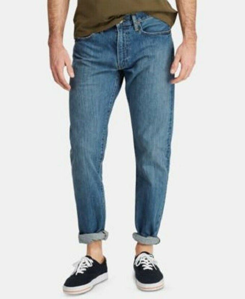 New Polo Ralph Lauren Men's Varick Slim Straight Jeans Denim Blue Size 32x32