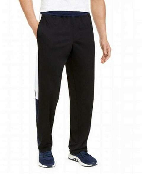 New IDEOLOGY Men's Blue Black Piping Casual Track Pants Pull On Size M