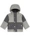 $60 Rothschild Baby Boys Hooded Jacket Colorblock Parka Gray Black 3-6 Months