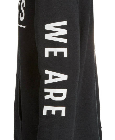 New Ideology Big Boys Future-Print Hoodie Black Long Sleeve Size L