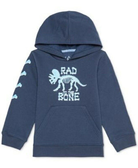 New HYBRID Toddler Boys Hoodie Blue Graphic Printed Long Sleeve Size 3