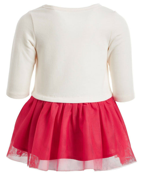 New First Impressions Baby Girls Red Bow & Tulle Tutu Holiday Dress 18 Months