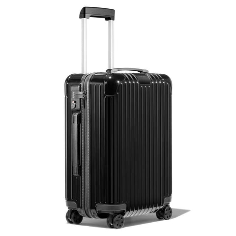 $640 New Rimowa Essential Cabin Hard side Suitcase Luggage Black 22" Carry On