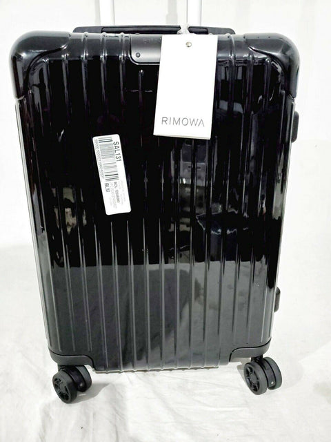 $640 New Rimowa Essential Cabin Hard side Suitcase Luggage Black 22" Carry On
