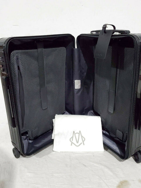 $640 New Rimowa Essential Cabin Hard Case Suitcase Luggage Black 22" Carry On