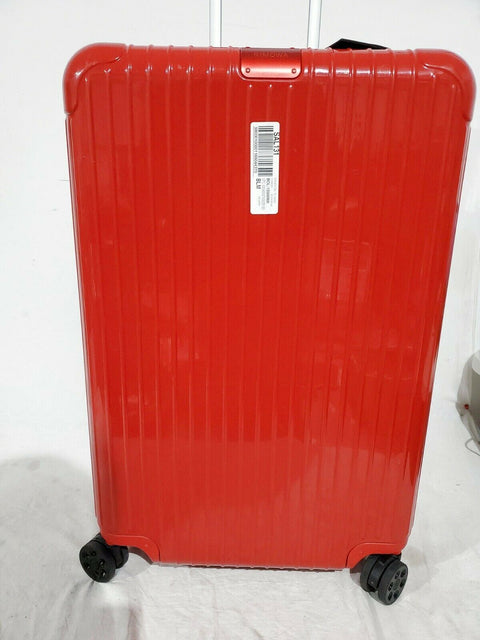 $820 Rimowa Essential Hard side Suitcase Luggage Red Glossy 31" Spinner Large
