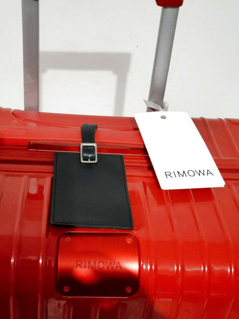 $820 Rimowa Essential Hard side Suitcase Luggage Red Glossy 31" Spinner Large