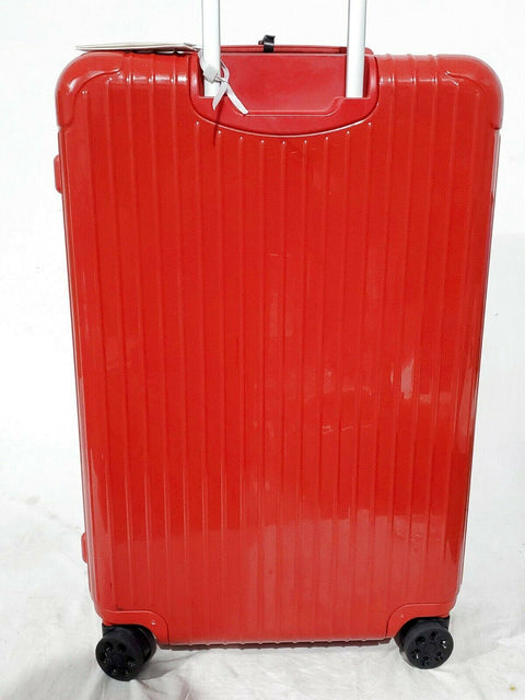 $820 Rimowa Essential Hard side Suitcase Luggage Red Glossy 31" Spinner Large