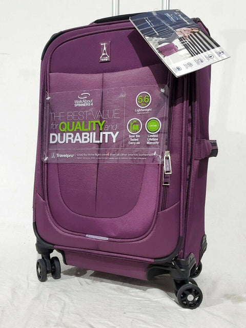 $300 Travelpro Walkabout 4 21" Carry-On Luggage Spinner International Purple