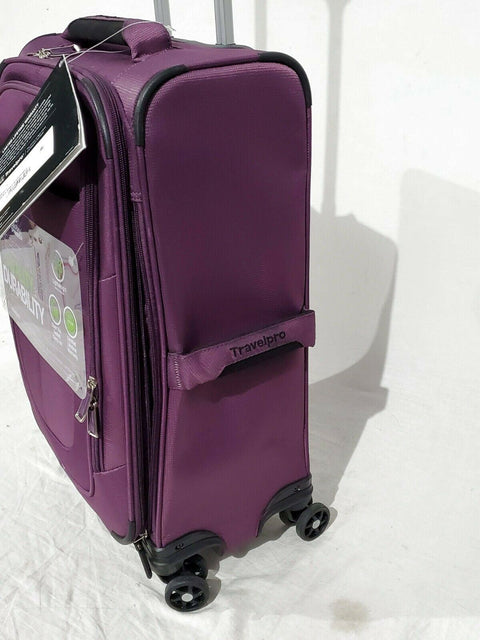 $300 Travelpro Walkabout 4 21" Carry-On Luggage Spinner International Purple
