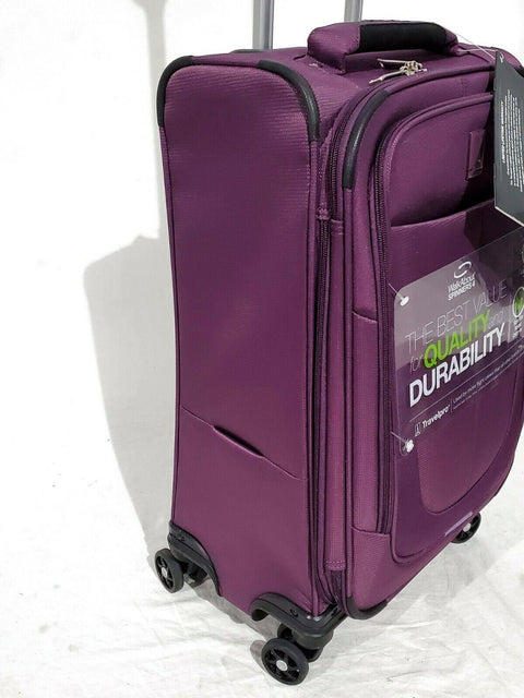 $300 Travelpro Walkabout 4 21" Carry-On Luggage Spinner International Purple