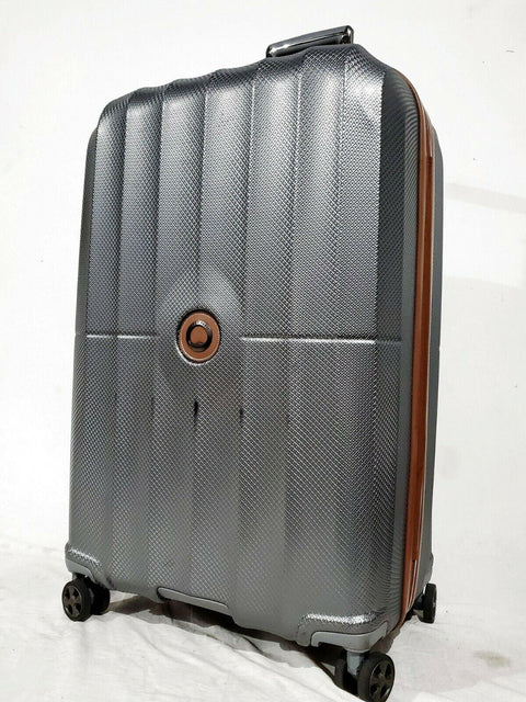 $520 DELSEY St. Tropez 28" Hardside Spinner Luggage Suitcase Gray Check-In Size