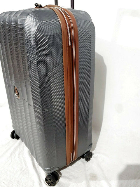 $520 DELSEY St. Tropez 28" Hardside Spinner Luggage Suitcase Gray Check-In Size