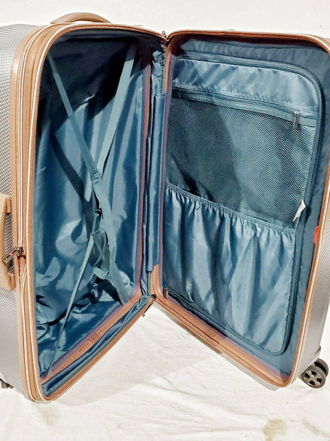 $520 DELSEY St. Tropez 28" Hardside Spinner Luggage Suitcase Gray Check-In Size