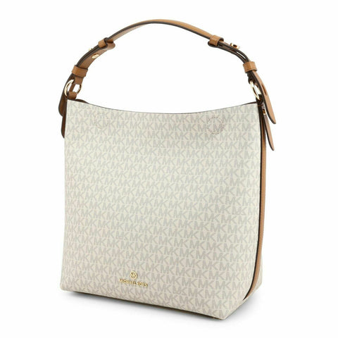 $278 New MICHAEL KORS Women's Jet Set Leather Lucy Hobo Shoulder Bag Vanilla