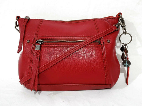 $169 New The Sak Hobo Iris Leather Shoulder Bag Red Handbag