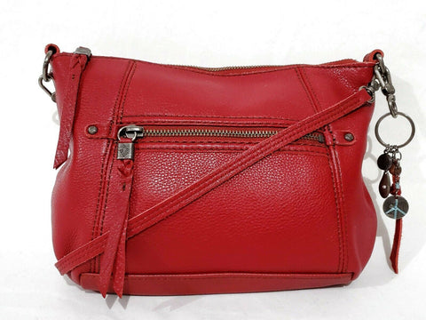 $169 New The Sak Hobo Iris Leather Shoulder Bag Red Handbag