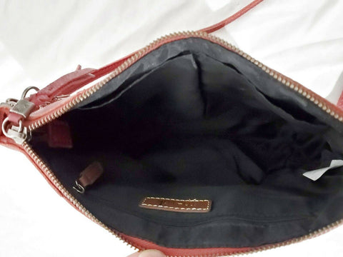 $169 New The Sak Hobo Iris Leather Shoulder Bag Red Handbag