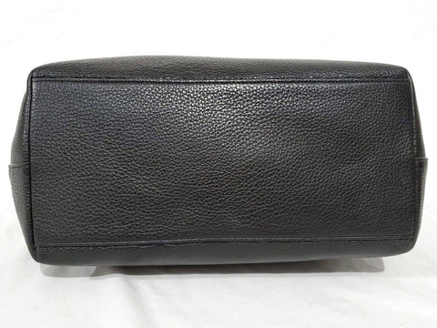 $295 COACH Women's Black TAYLOR Tote Shoulder Hand Bag Pebble Leather Large