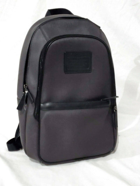 $495 New COACH Women's Men's Signature Academy Logo Backpack Shoulder Bag Black