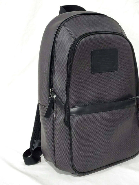 $495 New COACH Women's Men's Signature Academy Logo Backpack Shoulder Bag Black