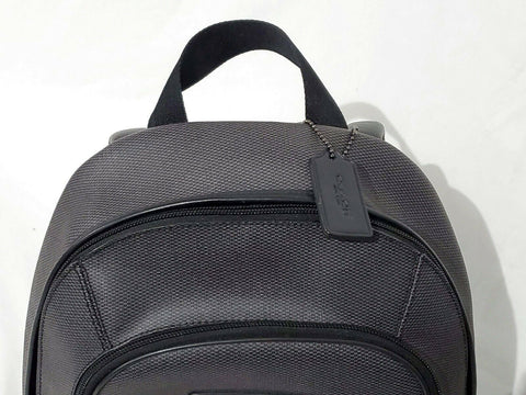 $495 New COACH Women's Men's Signature Academy Logo Backpack Shoulder Bag Black