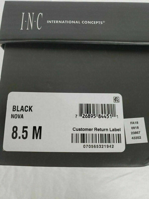 New INC Concepts Men Nova Velvet Slip on Fashion Black Loafers Shoes 11.5 US