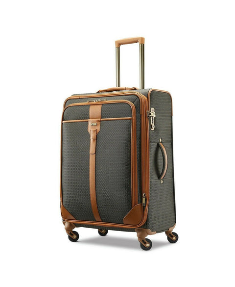 $720 New Hartmann Luxe 27" Medium Journey Expandable Spinner Luggage Brown