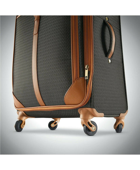 $720 New Hartmann Luxe 27" Medium Journey Expandable Spinner Luggage Brown