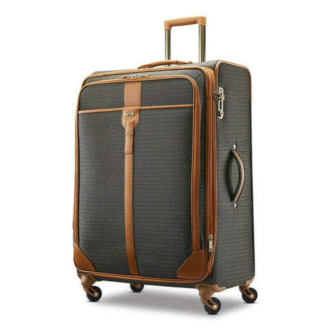 $820 New Hartmann Luxe 29" Long Journey Expandable Spinner Luggage Brown