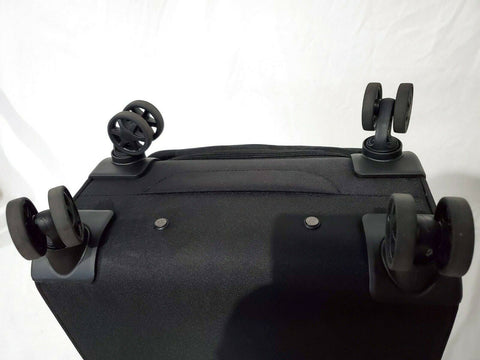 $300 New DKNY Trademark 21" Soft Shell Spinner Suitcase Luggage Carry On Black