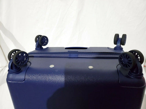 $275 DKNY Allure 24" Hard Case Spinner Wheels Suitcase Luggage Blue Indigo
