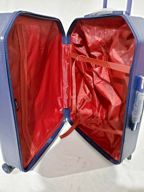 $275 DKNY Allure 24" Hard Case Spinner Wheels Suitcase Luggage Blue Indigo