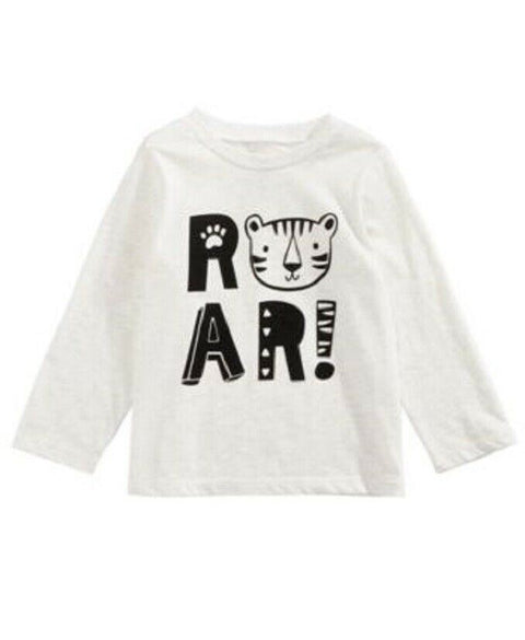 New First Impressions Baby Boys Tiger Roar Cotton T-Shirt Long-Sleeve Size 3T
