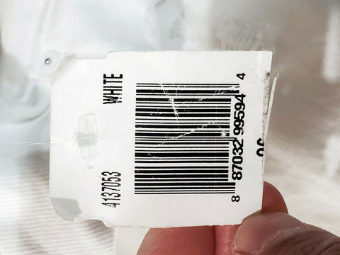 $295 ALEXANDER WANG Women's White Denim Jeans Rugged Straight Leg Size 26