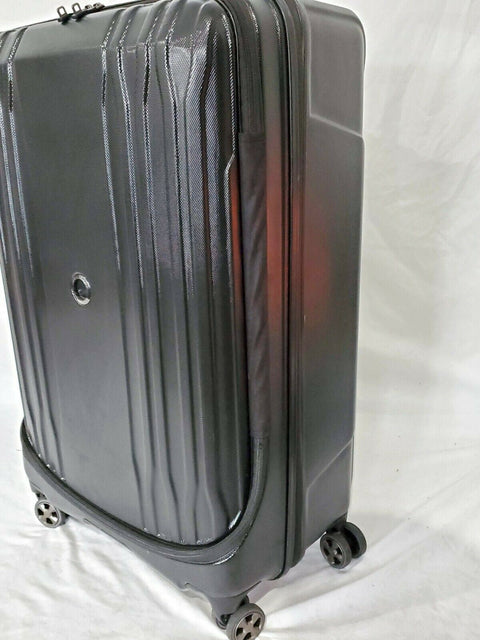 $400 Delsey Eclipse 29" Hard Case Spinner Suitcase Luggage Expandable Black