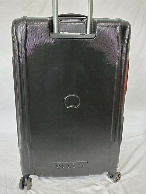 $400 Delsey Eclipse 29" Hard Case Spinner Suitcase Luggage Expandable Black