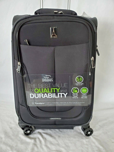 $300 Travelpro Walkabout 4 21" Carry-On Luggage Spinner International Black