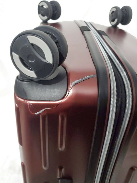 REVO Rain 25" Expandable Spinner Wheels Check In Suitcase Hard Luggage TSA
