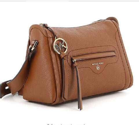 $248 MICHAEL KORS Women's Carine Leather Large Crossbody Handbag Shoulder Bag