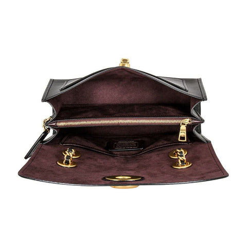 $395 New COACH Women's Black Parker Genuine Leather Shoulder Bag Handbag