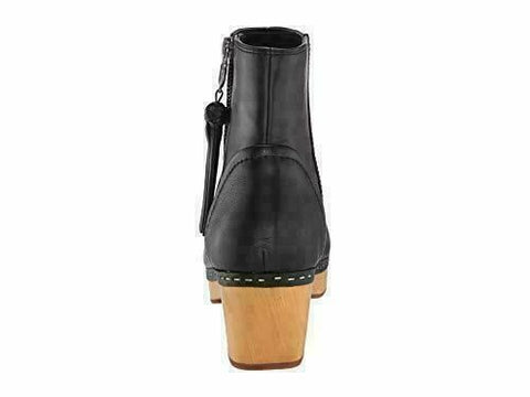 $200 New Patricia Nash Women's Rafael Leather Black Ankle Boots Size 9.5 US