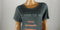 Guess Women's Crew-Neck Graphic Gray Printed Short-Sleeves Blouse Top T-Shirt S