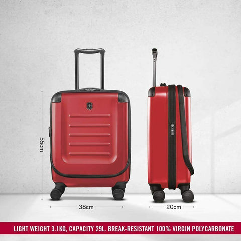 $645 Victorinox Spectra 2.0 Hard Spinner Suitcase, Red, Expandable Carry-On 21"