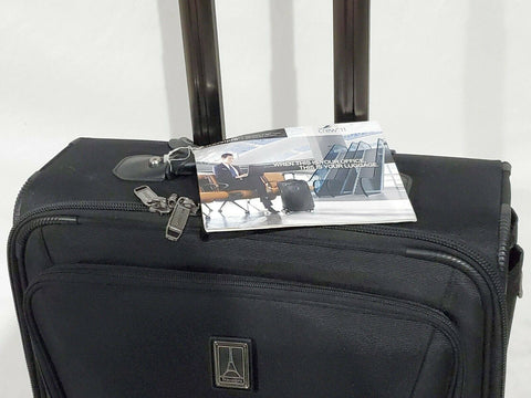 $480 New Travelpro Crew 11-Rolling Underseat Tote Carry-On Bag, Black, 16-Inch