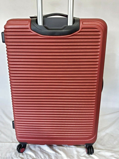$380 Travel Select Savannah 28" Hard-Case Spinner Luggage Suitcase Red Maroon